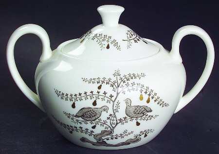 Partridge In A Pear Tree Sugar Bowl & Lid