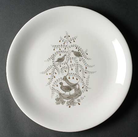 Partridge In A Pear Tree 13" Chop Plate (Round Platter)