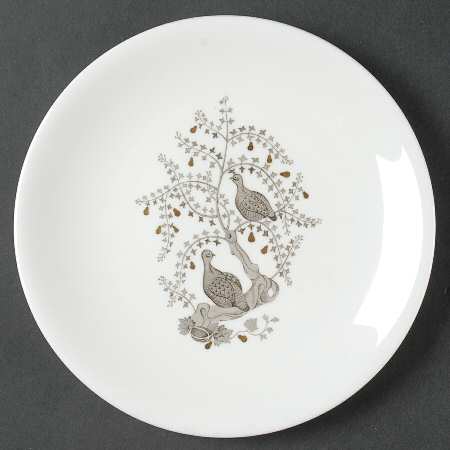 Partridge In A Pear Tree Salad Plate