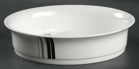 Parallels 9" Oval Vegetable Bowl