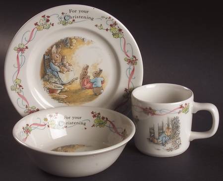 Peter Rabbit (3 Piece) Christening Child's Set