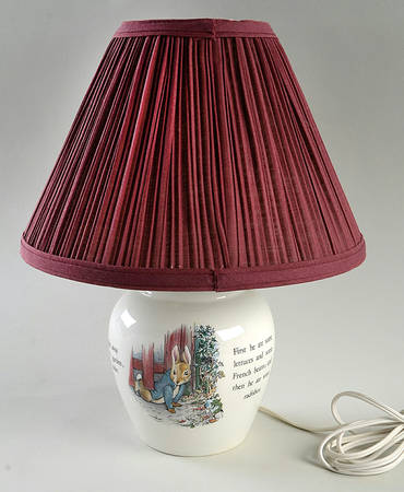 Peter Rabbit 13" Electric Lamp & Shade
