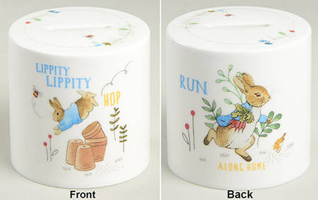 Peter Rabbit Round Money Box