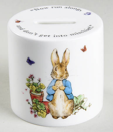 Peter Rabbit Round Money Bank