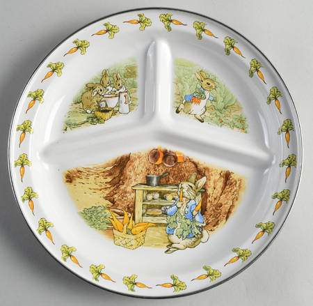 Peter Rabbit Enamel Divided Child's Plate