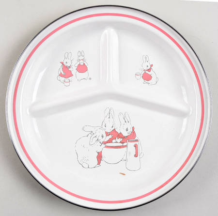 Peter Rabbit Enamel Divided Child's Plate
