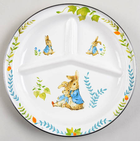 Peter Rabbit Enamel Divided Child's Plate