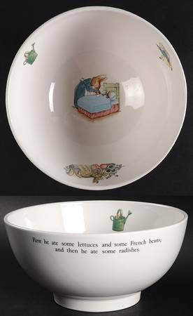 Peter Rabbit 8" Round Vegetable Bowl