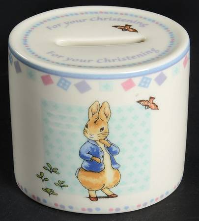Peter Rabbit Oval Money Box