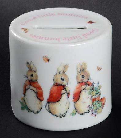 Peter Rabbit Round Money Box
