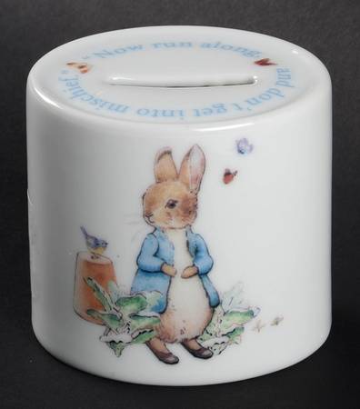 Peter Rabbit Round Money Box