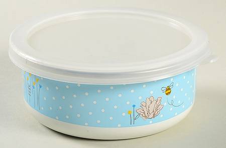 Peter Rabbit Enamel Child's Bowl & Plastic Lid