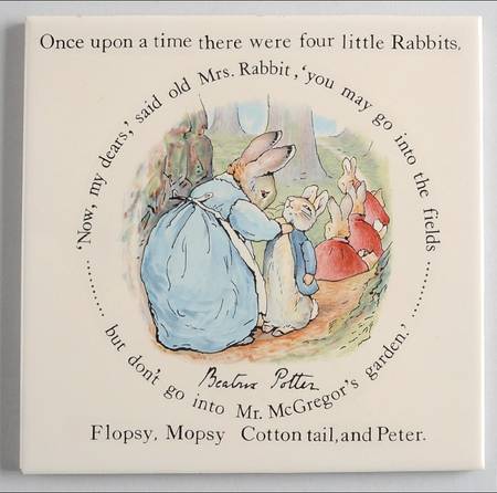 Peter Rabbit Individual Ceramic Tile Insert