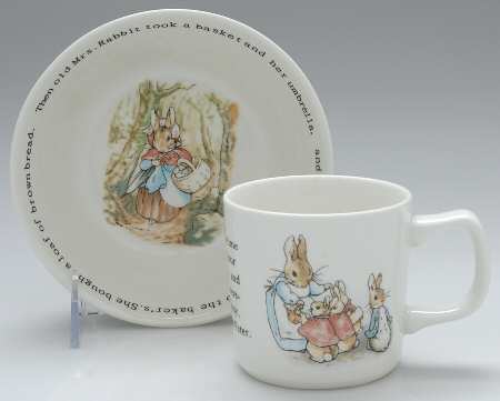 Peter Rabbit (2 Piece) Original Child's Set (Bowl & Mug)