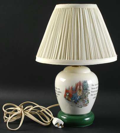 Peter Rabbit 14" Electric Lamp & Shade