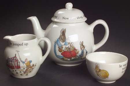 Peter Rabbit (4 Piece) Child's Tea Set (TP, CR, SUO)