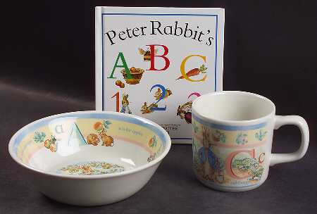 Peter Rabbit (2 Piece) Child's Set (Mug & Bowl)