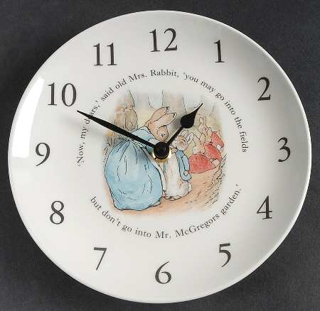 Peter Rabbit Clock Plate