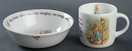 Peter Rabbit (2 Piece) Child's Set (MUGM21 & CERM14)