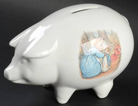 Peter Rabbit Pig Money Box
