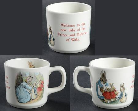 Peter Rabbit "New Baby" Commemorative Mug