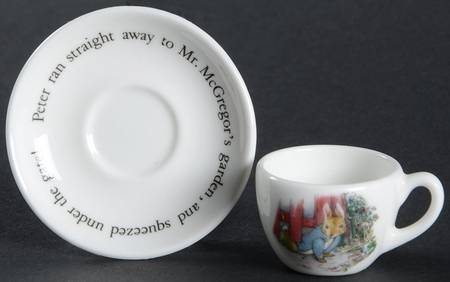 Peter Rabbit Miniature Cup & Saucer Set