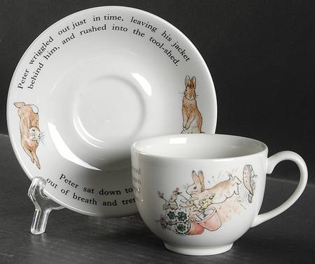 Peter Rabbit Flat Cup & Saucer Set