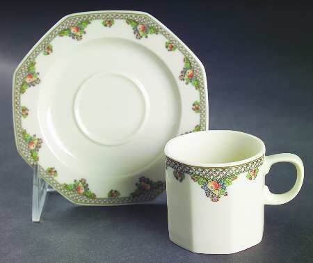 Pergola Flat Demitasse Cup & Saucer Set