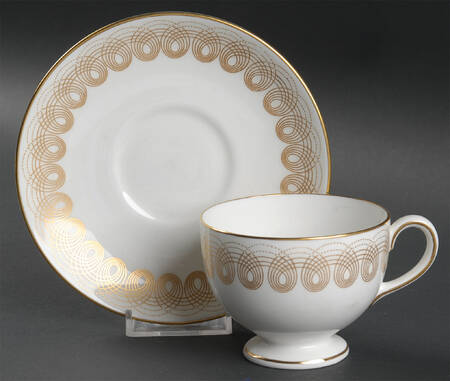 Persephone Gold Footed Cup & Saucer Set