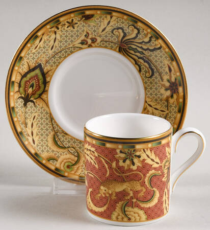 Persia (Newer, 1997) Flat Demitasse Cup & Saucer Set