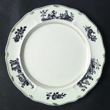 Personages Black (Green Trim) by Wedgwood