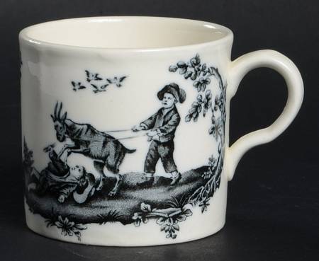 Personages Black (Scallop, No Trim) Flat Demitasse Cup