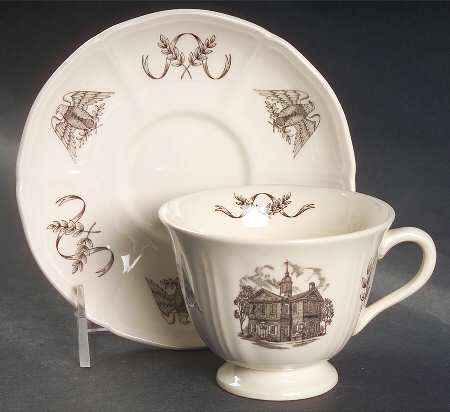 Philadelphia Footed Cup & Saucer Set