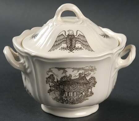 Philadelphia Sugar Bowl & Lid