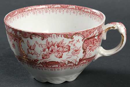 Phoebe Pink (Gold Accents, No Trim) Flat Cup