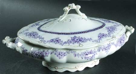 Phyllis Purple Oval Covered Vegetable by Wedgwood