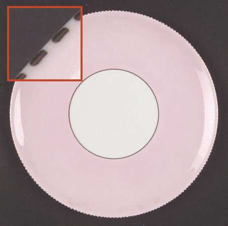 April Pink Cake Plate