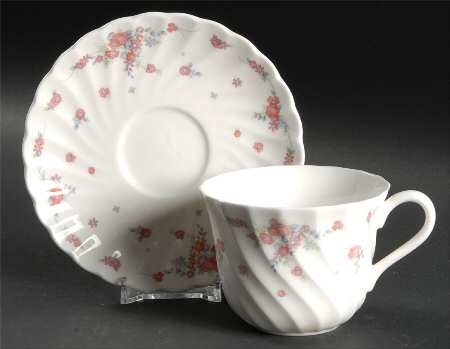 Picardy Flat Cup & Saucer Set