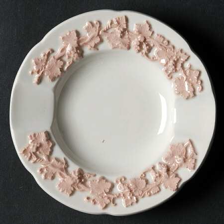 Pink On Cream Color (Plain edge) 4" Ashtray