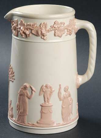Pink On Cream Color (Plain edge) 28 Oz Jug