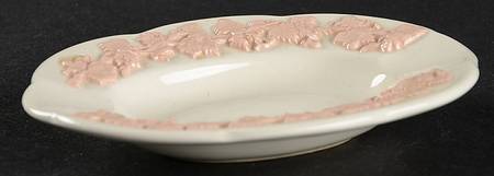 Pink On Cream Color (Plain edge) 4" Ashtray