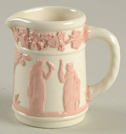 Pink On Cream Color (Plain edge) Toy Pitcher