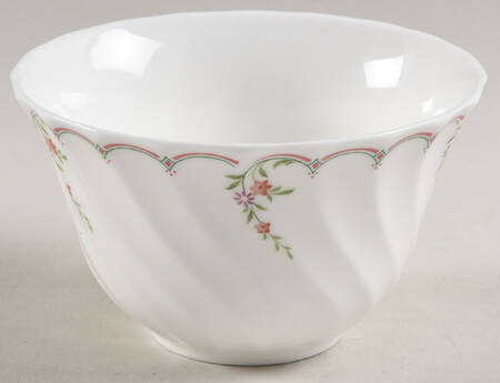 Pink Garland Open Sugar Bowl