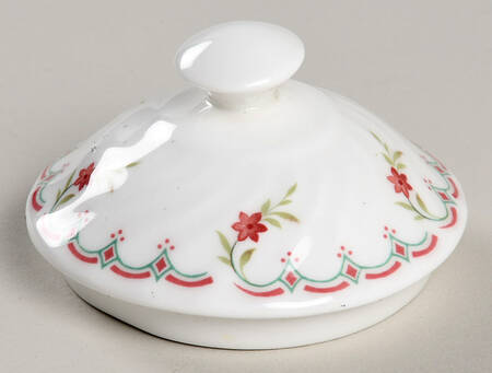 Pink Garland Lid for Sugar Bowl