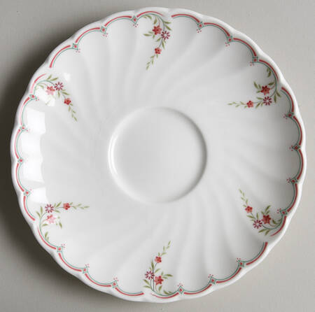 Pink Garland Saucer for Cream Soup Bowl