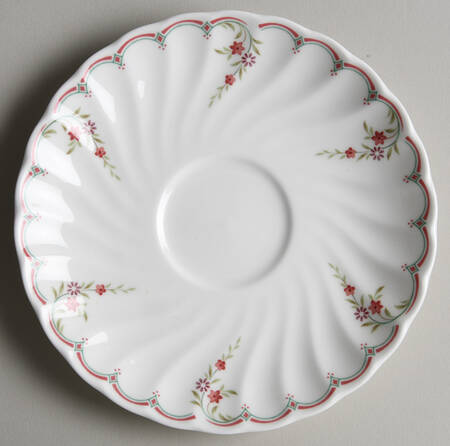 Pink Garland Saucer for Flat Cup