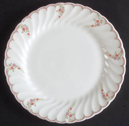 Pink Garland Salad Plate