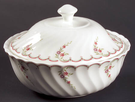 Pink Garland Murray Dish with Lid