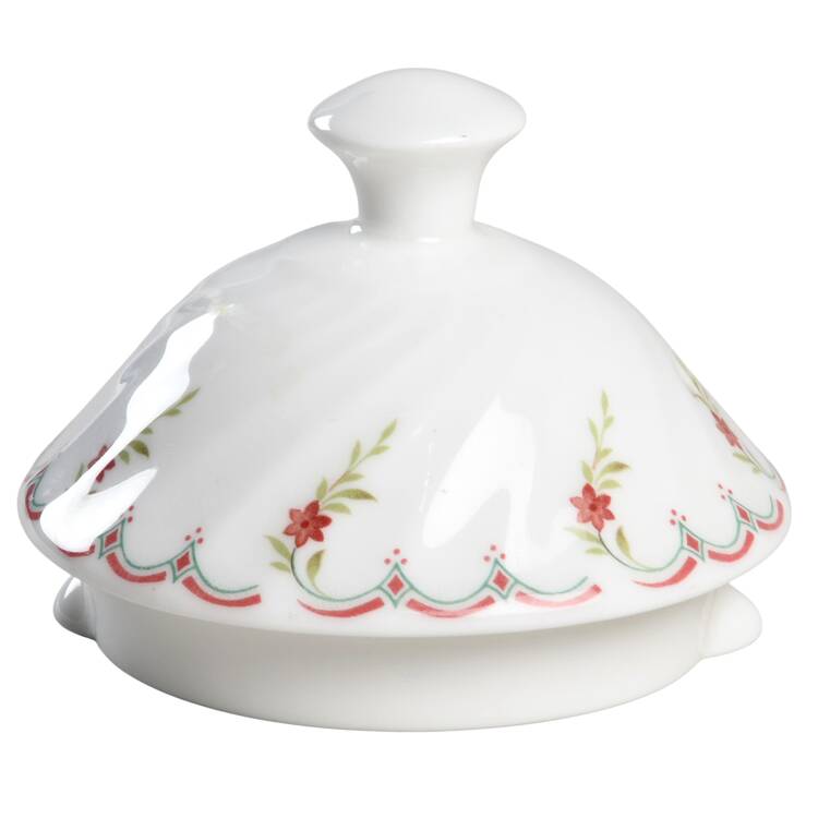 Pink Garland Lid for Coffee Pot