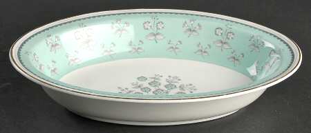 Pimpernel Blue Green 10" Oval Vegetable Bowl